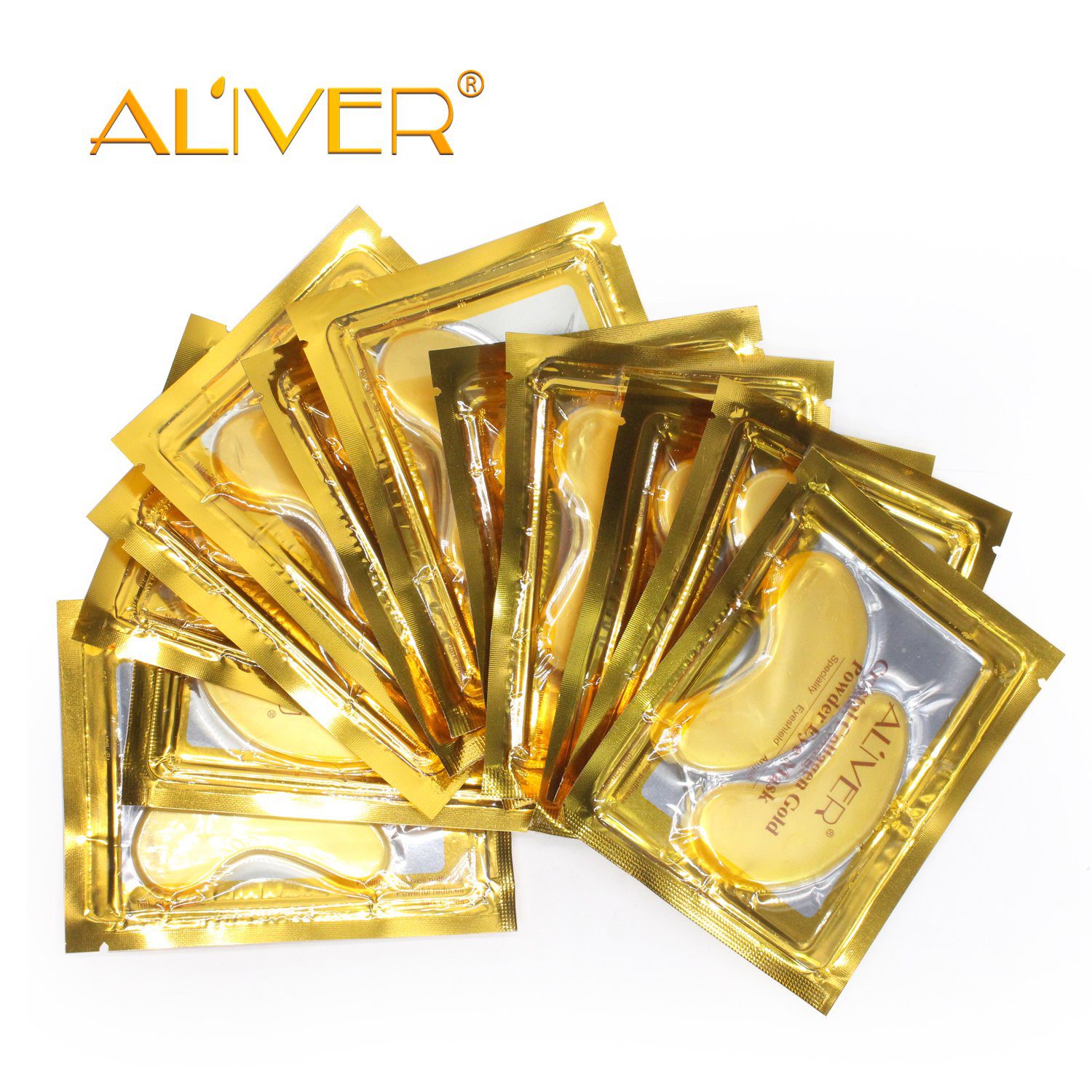 25 Pairs Gold Eye Mask Power Crystal Gel Collagen Masks