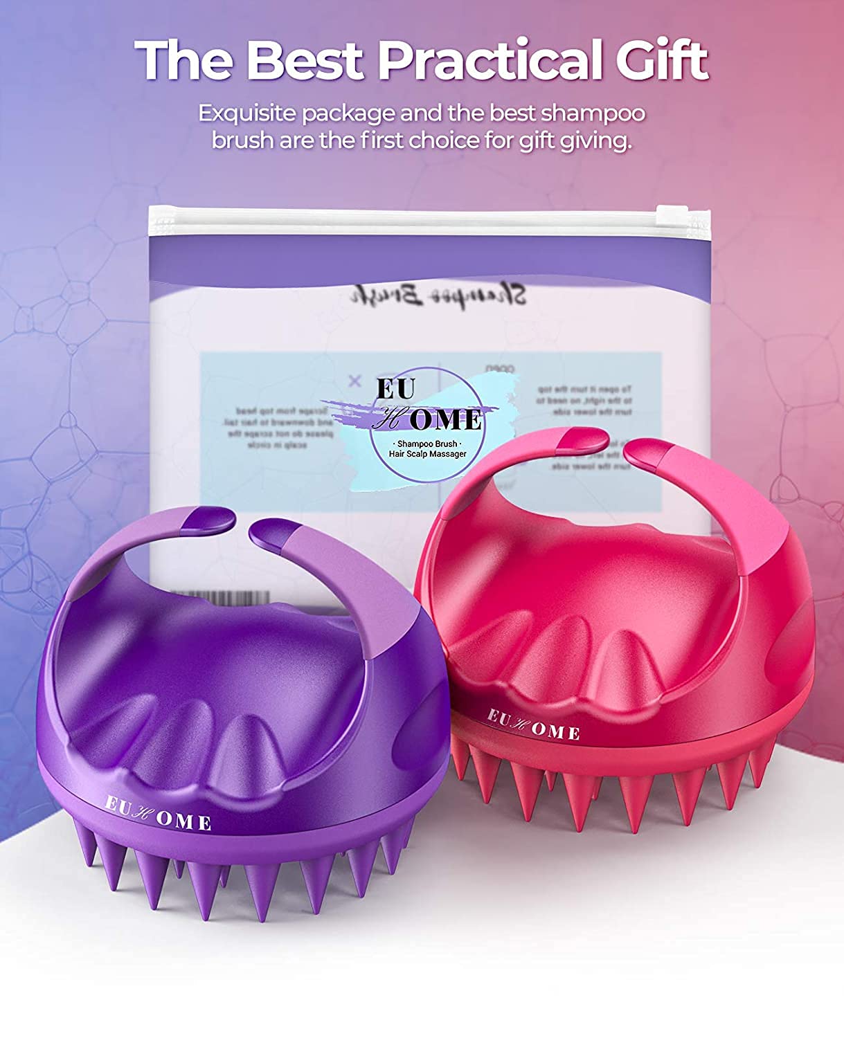 EUHOME Scalp Brush Hair Scrubber