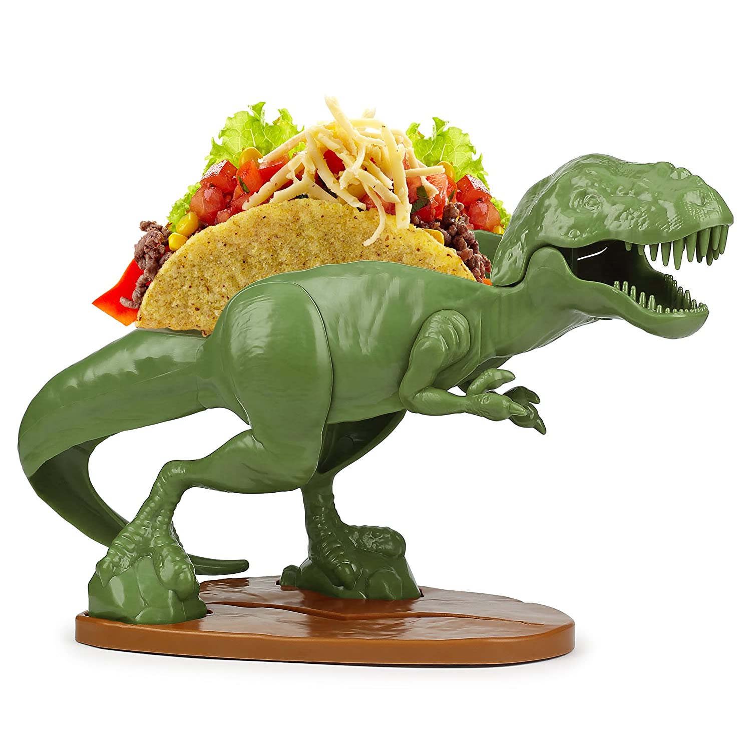 Funwares, Tacosaurus T-Rex Dinosaur Taco Stand Holds 2 Tacos
