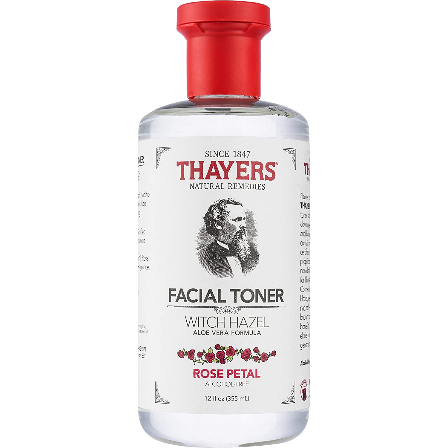 THAYER’S Alcohol-Free Rose Petal Witch Hazel Facial Toner with Aloe Vera Formula