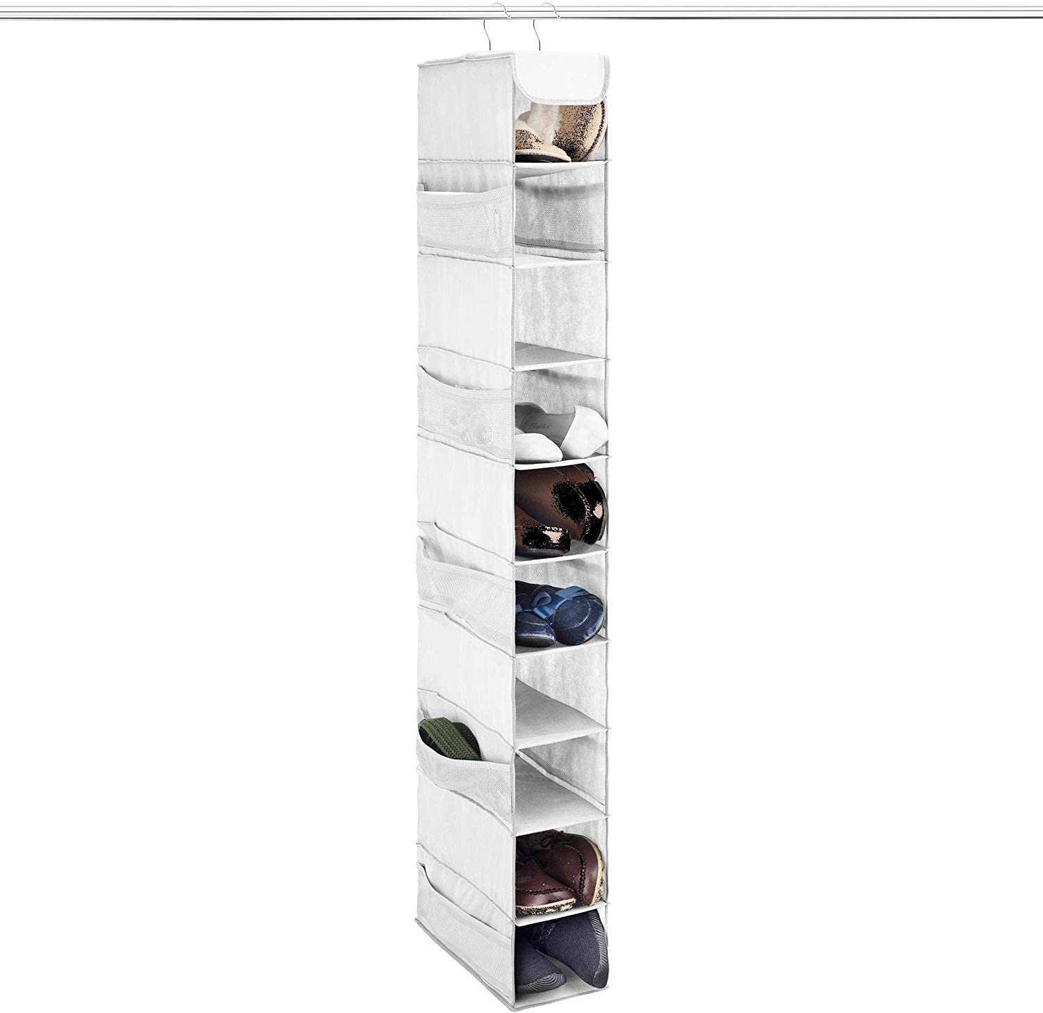 10-Shelf Hanging Shoe Organizer