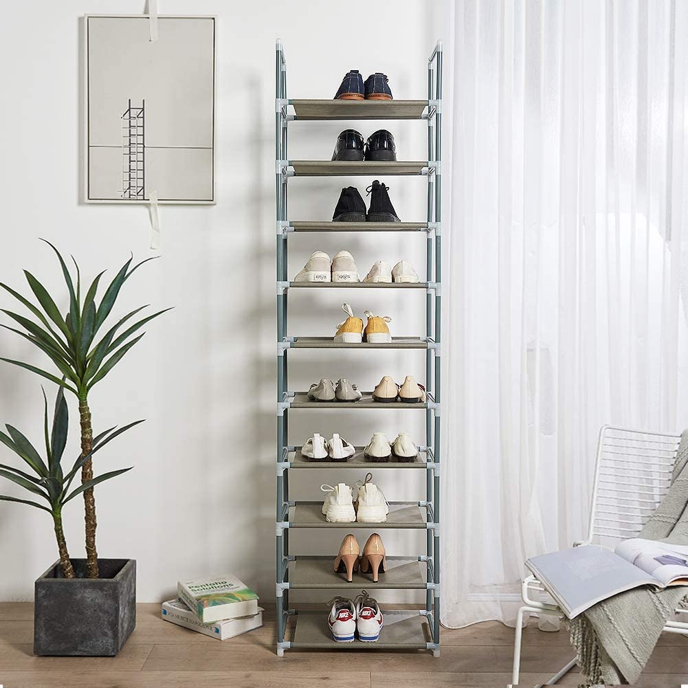 10-Tiers Stackable Shoe Rack