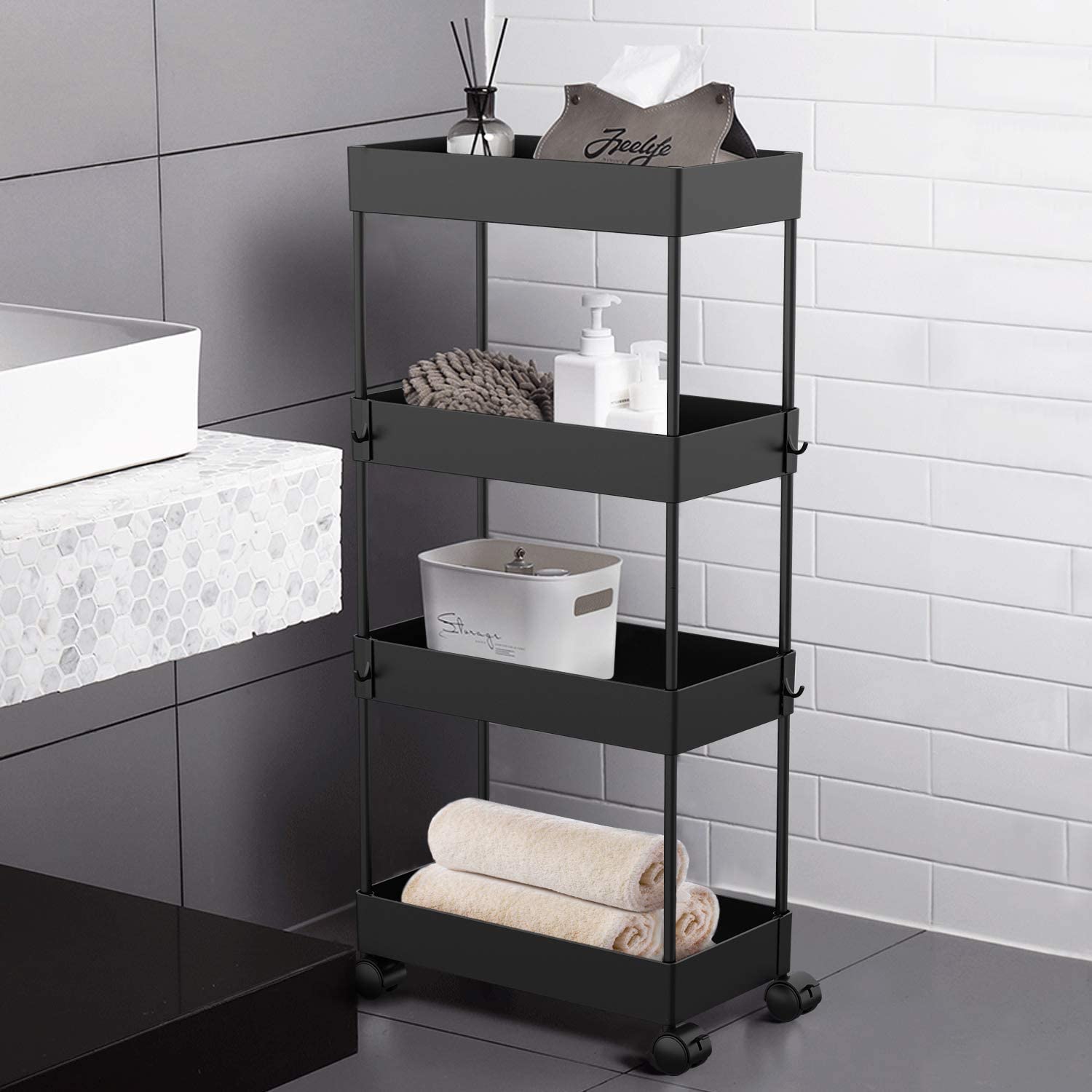 Bathroom Storage Cart Organizer