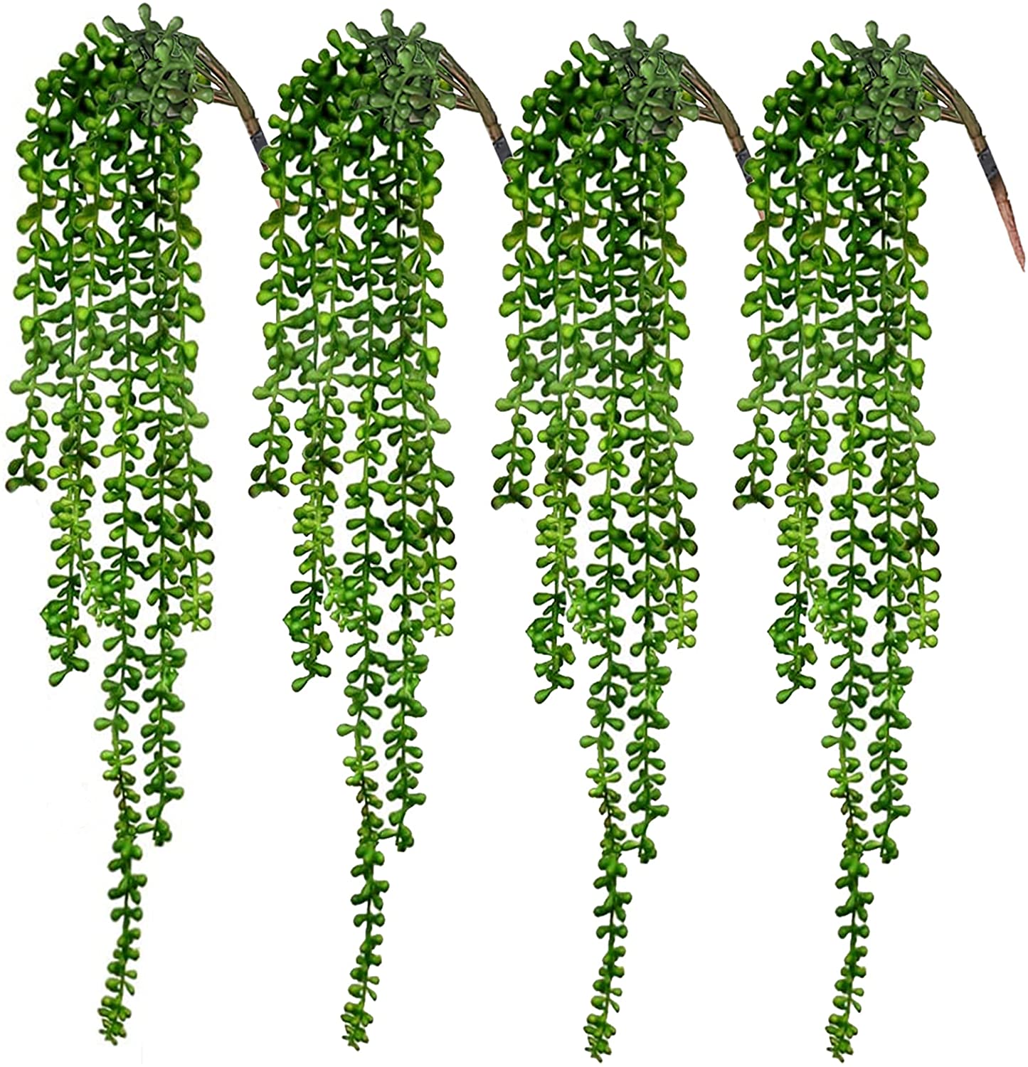 CEWOR 4pcs Artificial Succulents Hanging Plants