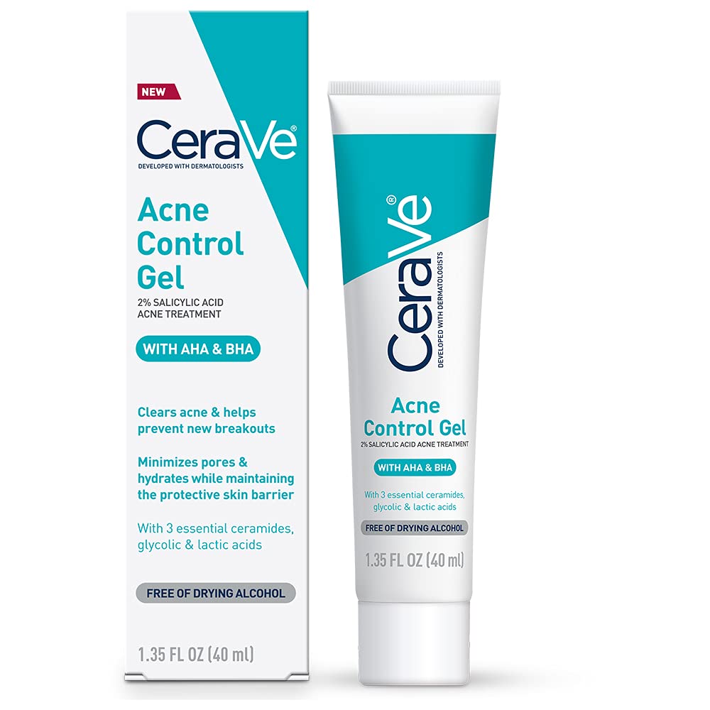 CeraVe Salicylic Acid Acne Treatment with Glycolic Acid and Lactic Acid