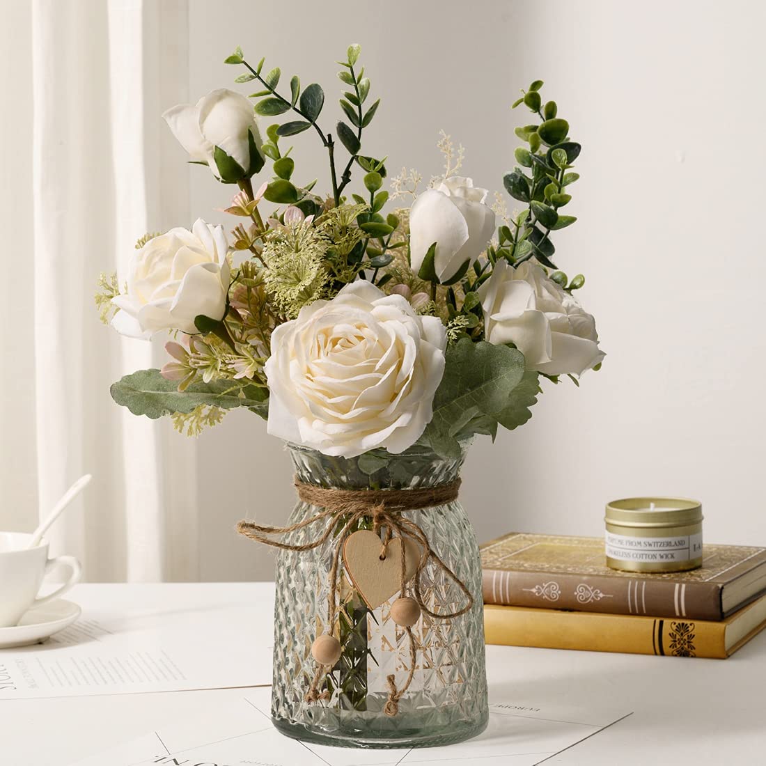 Cozzi Codi Fake Flowers with Vase
