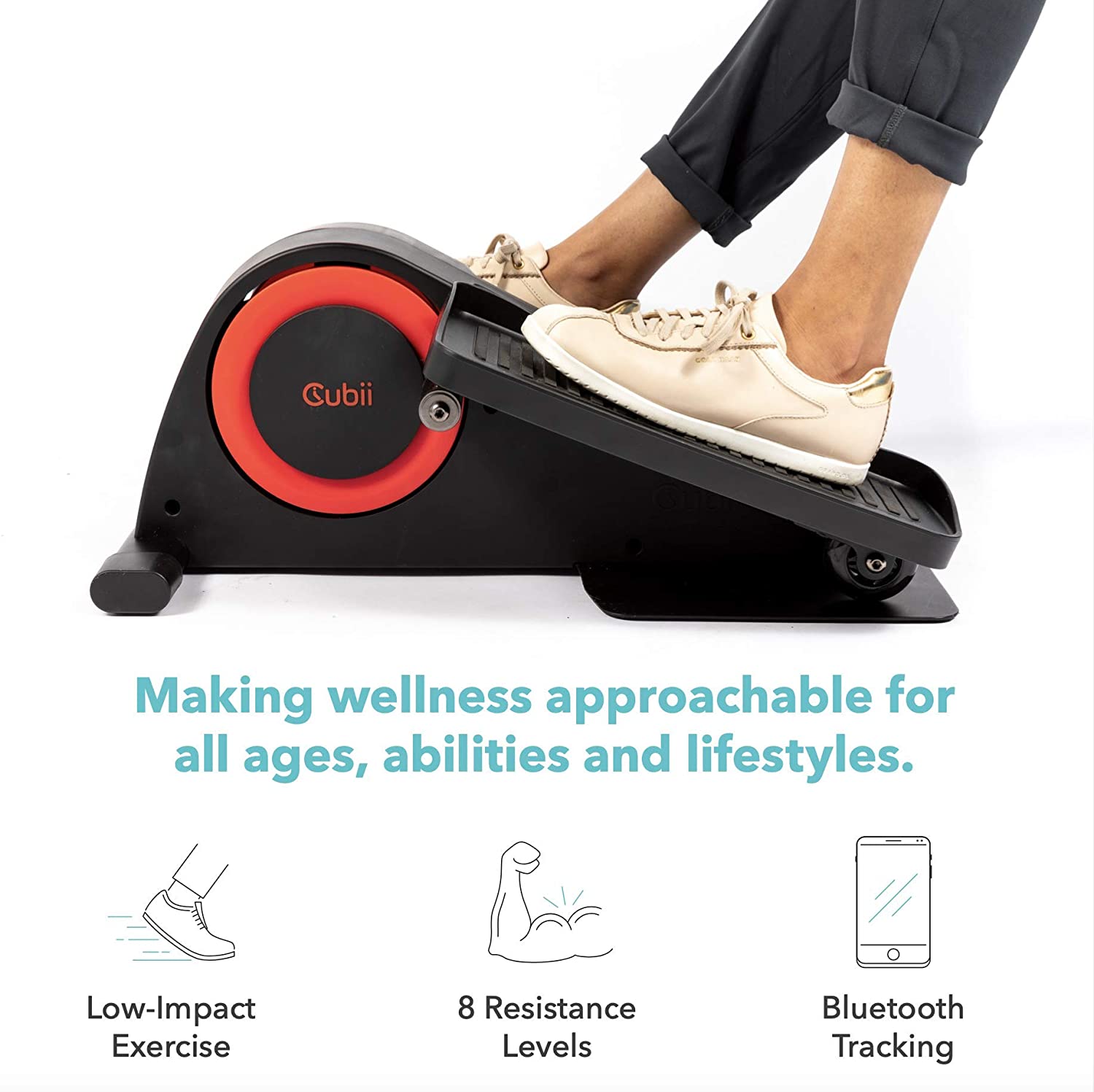 Cubii Pro Seated Under Desk Elliptical Machine for Home Workout