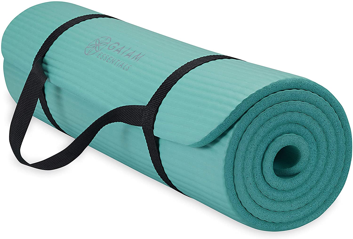 Gaiam Essentials Thick Yoga Mat Fitness & Exercise Mat