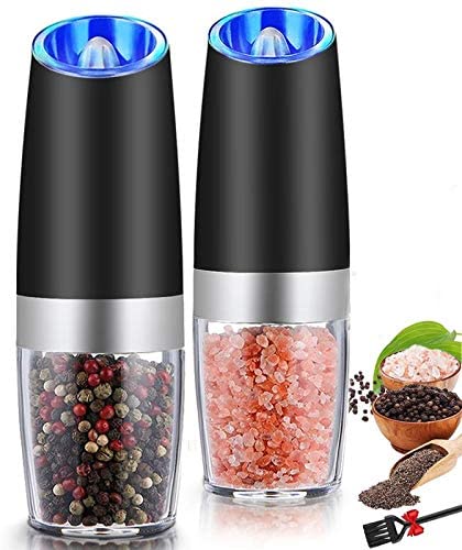 Gravity Electric Salt and Pepper Grinder Set