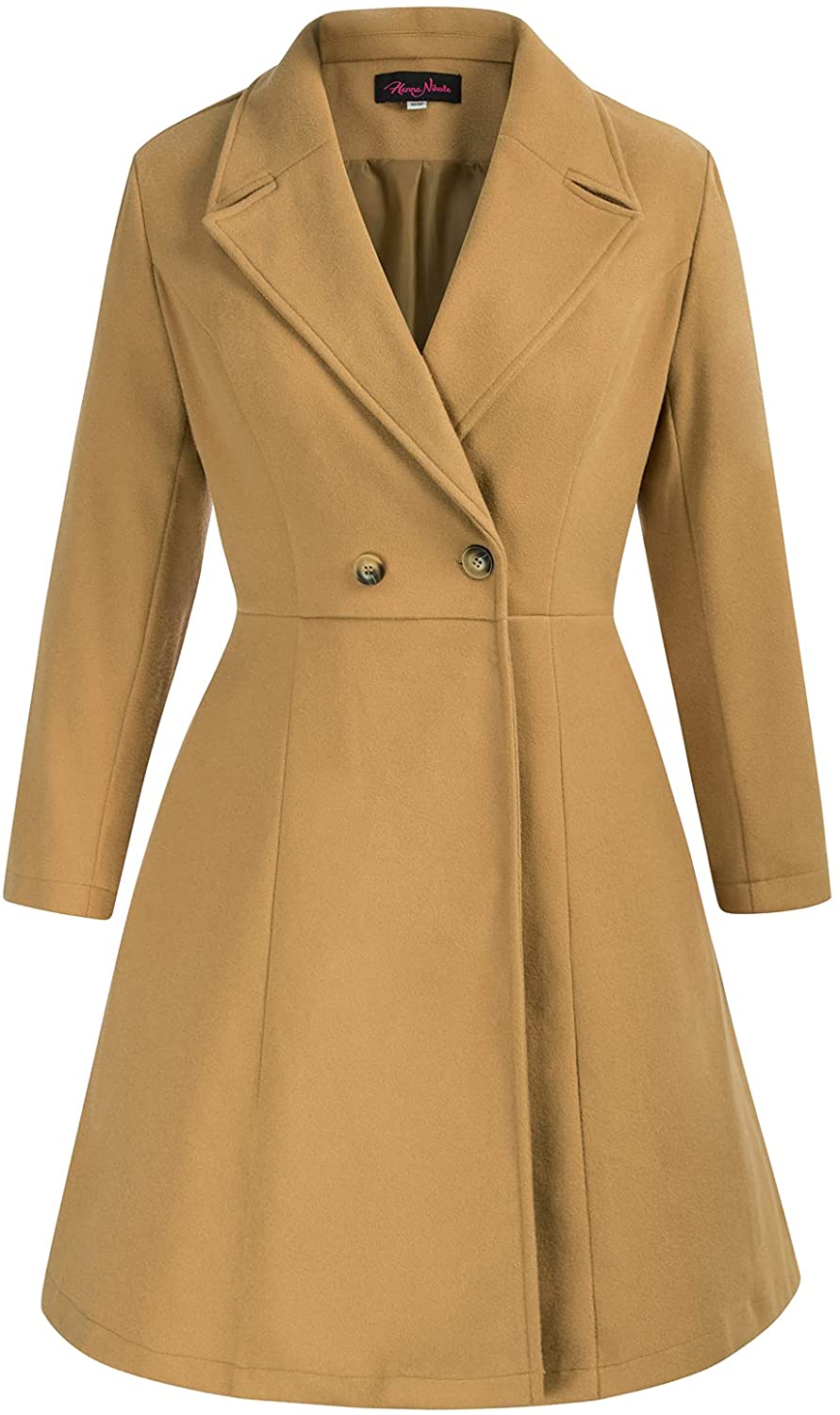 Hanna Nikole Women's Plus Size Wool Dress Coat