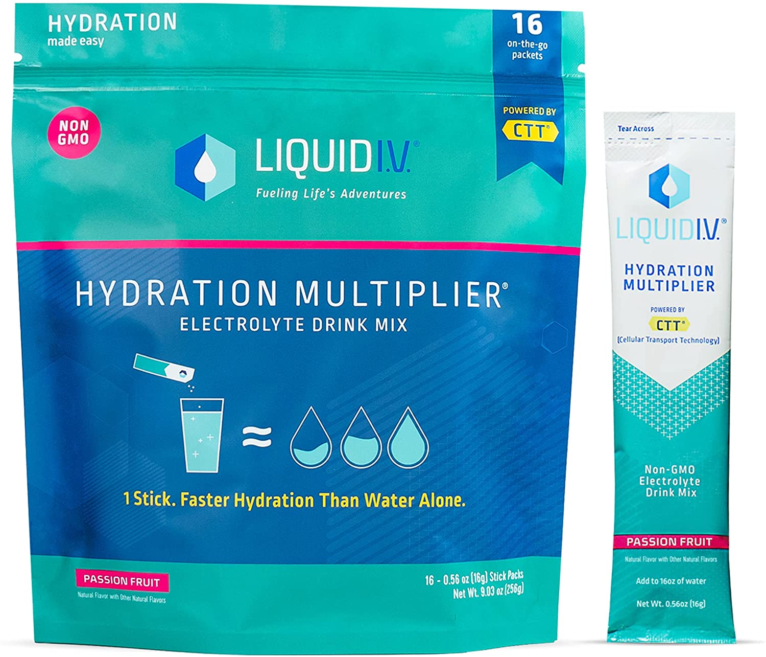 Liquid I.V. Hydration Multiplier - Passion Fruit - Hydration Powder Packets 