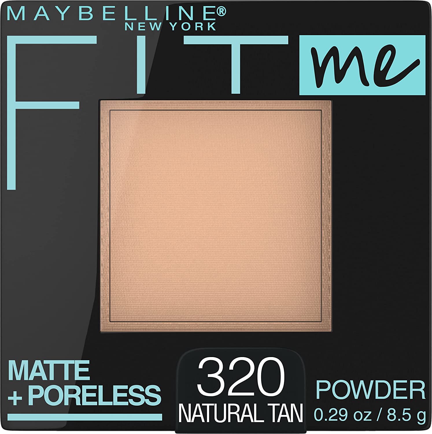 Maybelline New York Fit Me Matte + Poreless Powder Makeup, Natural Tan