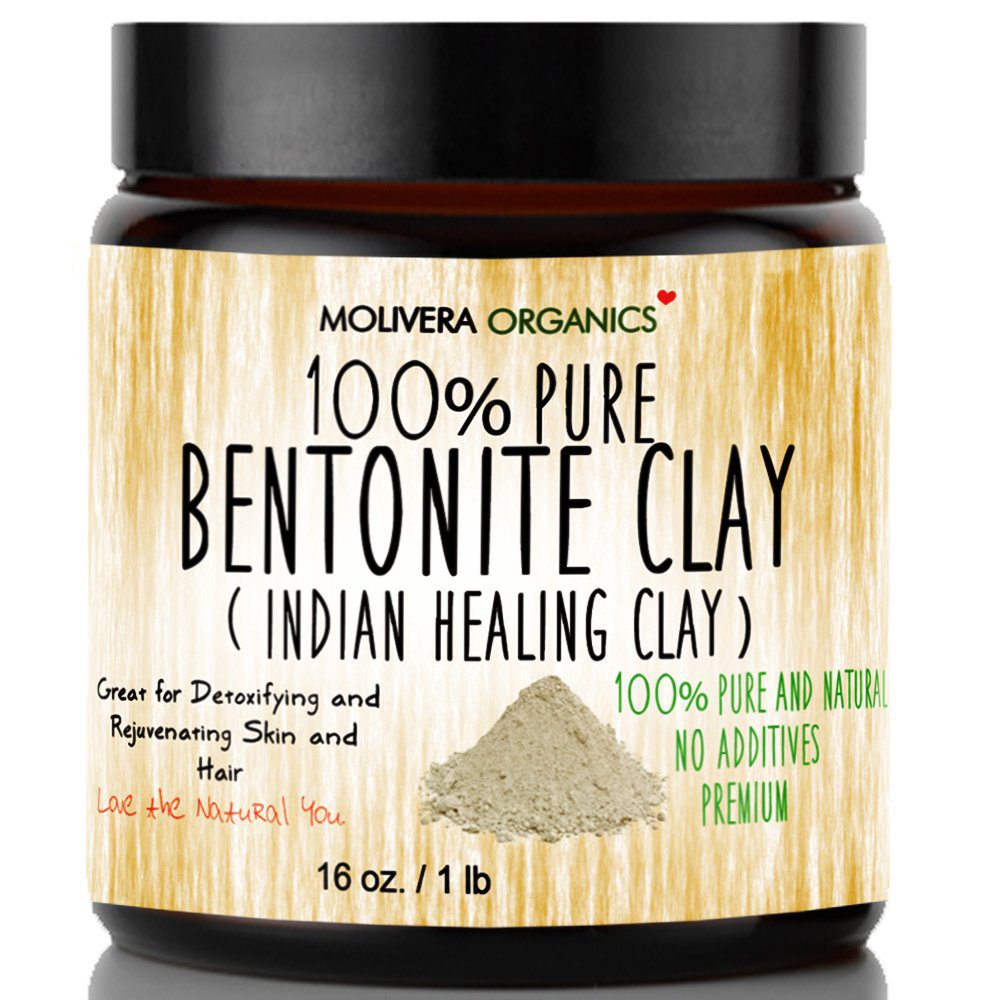 Molivera Organics Bentonite Clay for Detoxifying and Rejuvenating Skin