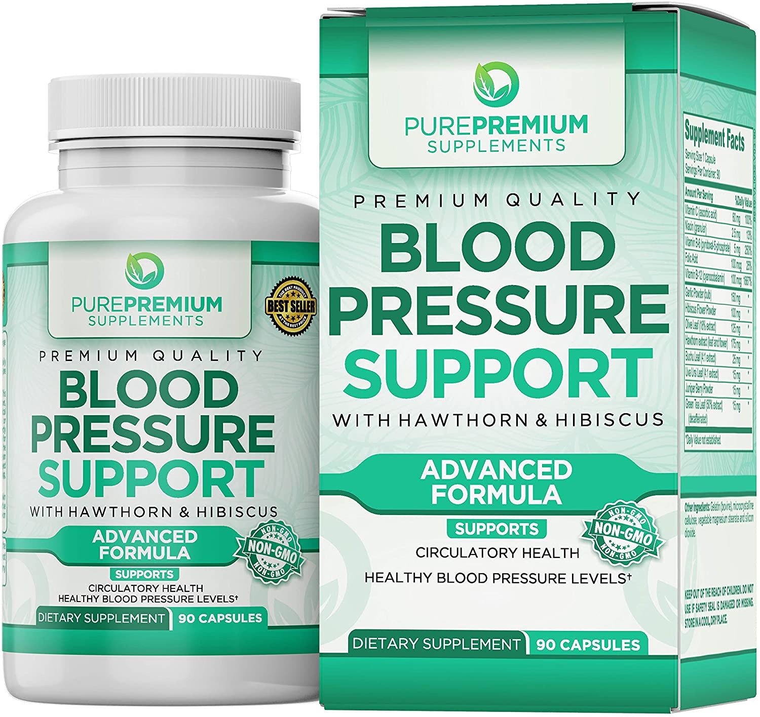 Premium Blood Pressure Support Supplement 