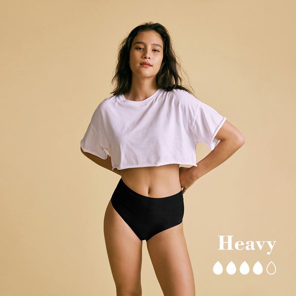 SHARICCA Women Sport Period Underwear Absorbency Heavy Flow Leakproof High Waisted Panties Postpartum Briefs for Teen Ladies
