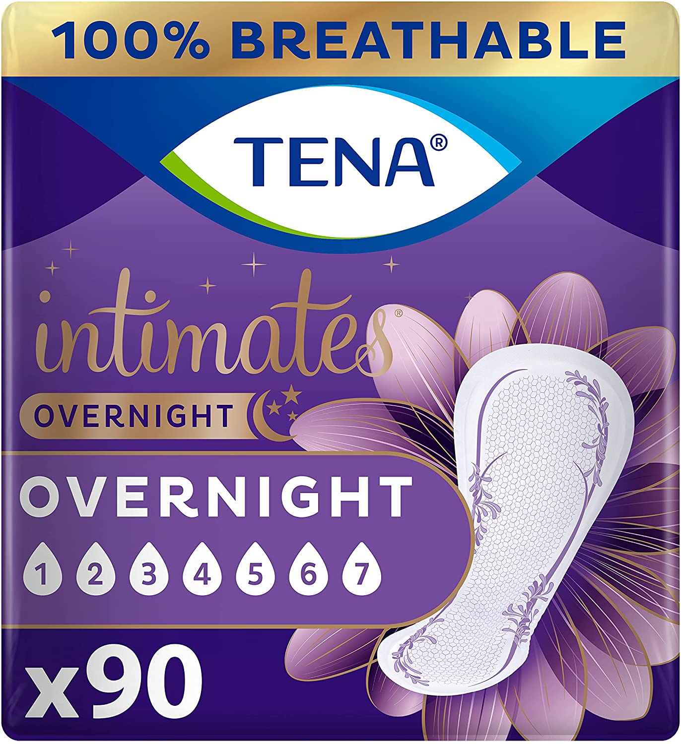 Tena Intimates Overnight Absorbency Incontinence:Bladder Control Pad