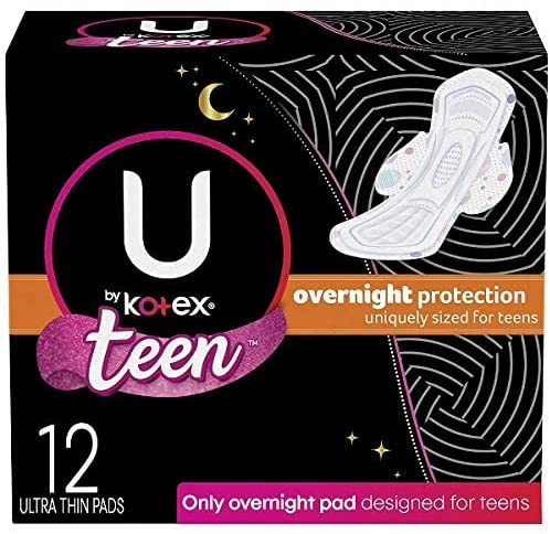 U by Kotex Ultra Thin Teen Feminine Pads with Wings