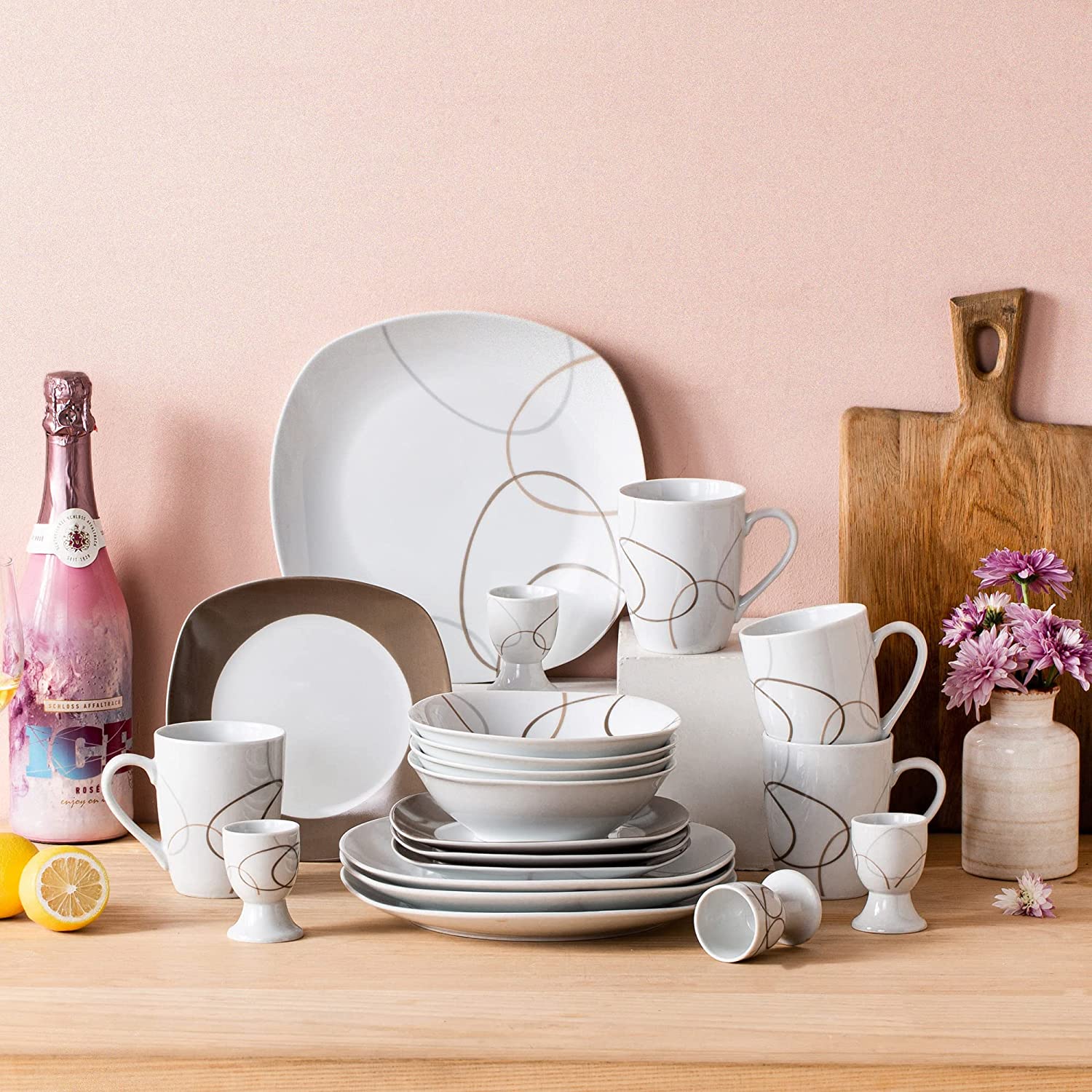 VEWEET Porcelain Dinnerware Sets