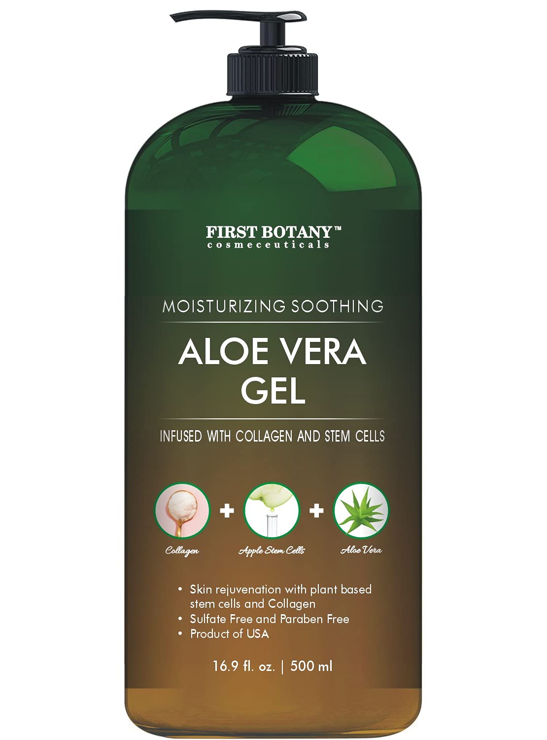 Pure Aloe vera gel - with 100% Fresh & Pure Aloe Infused with Stem Cells