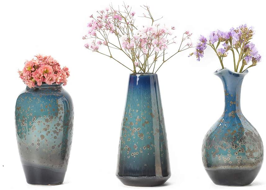 Ceramic Flower Vases Set of 3