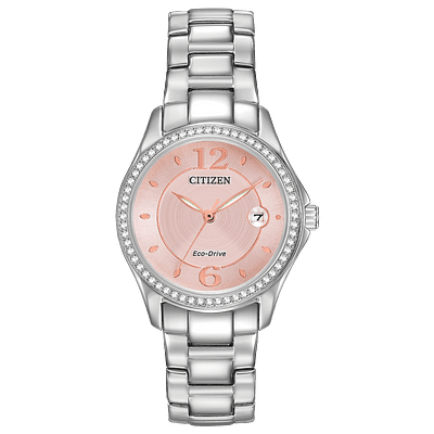 Citizen Women's Eco-Drive Silhouette Crystal Watch with Date