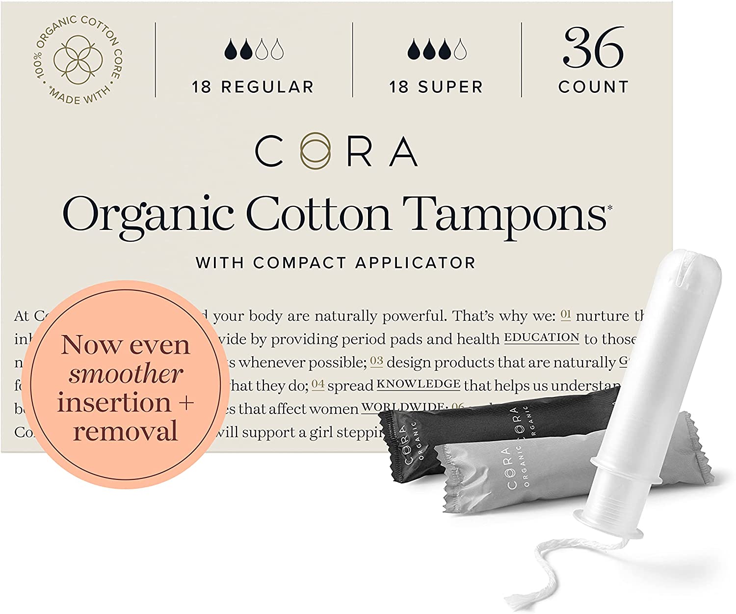 Cora Organic Tampons