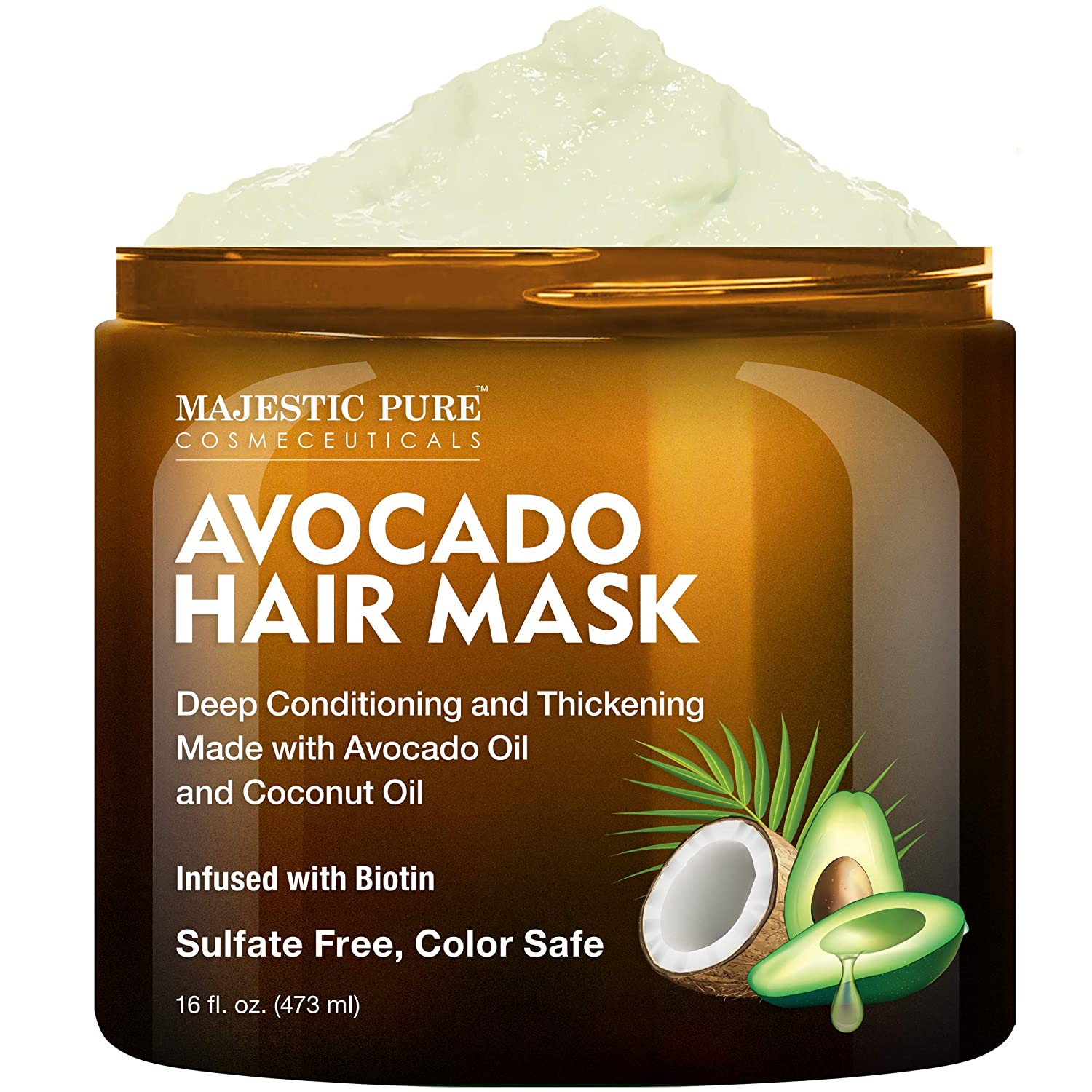 MAJESTIC PURE Avocado and Coconut Hair Mask 