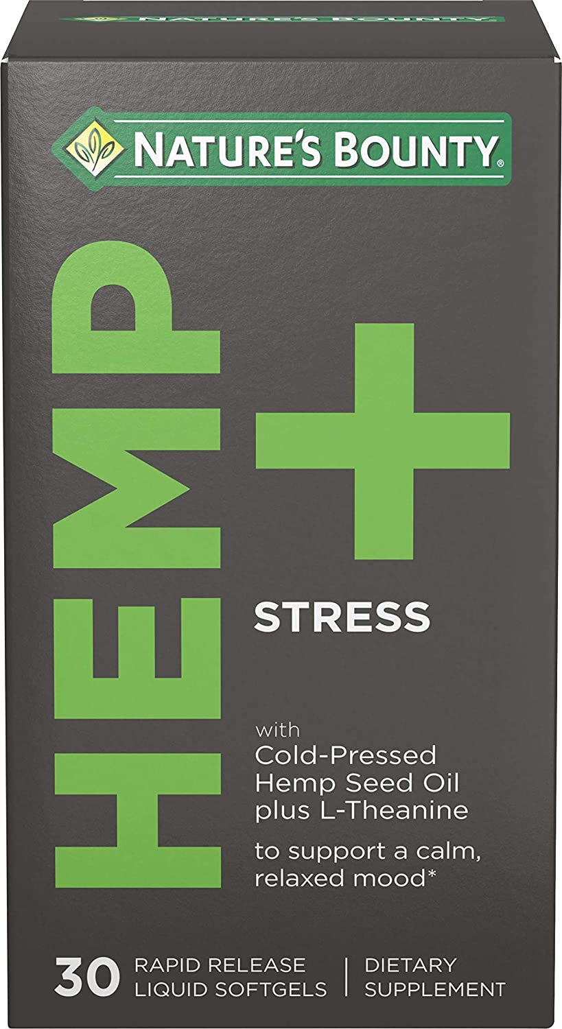 Nature's Bounty Hemp + Stress to Support a Calm