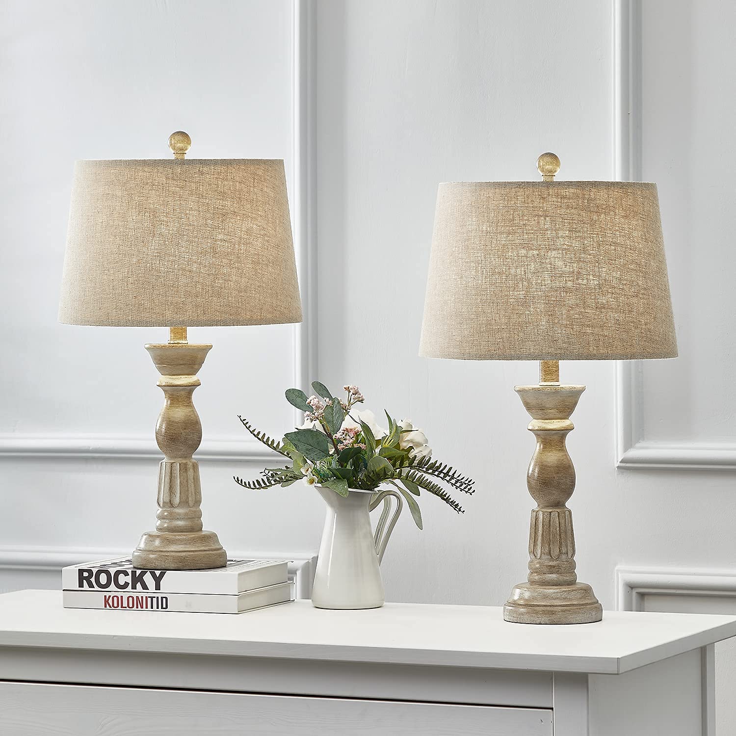 Oneach Rustic Table Lamps Set of 2 