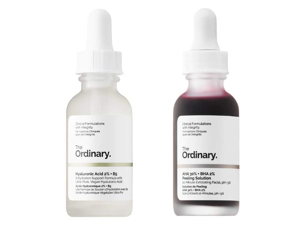 The Ordinary Peeling Solution And Hyaluronic Face Serum