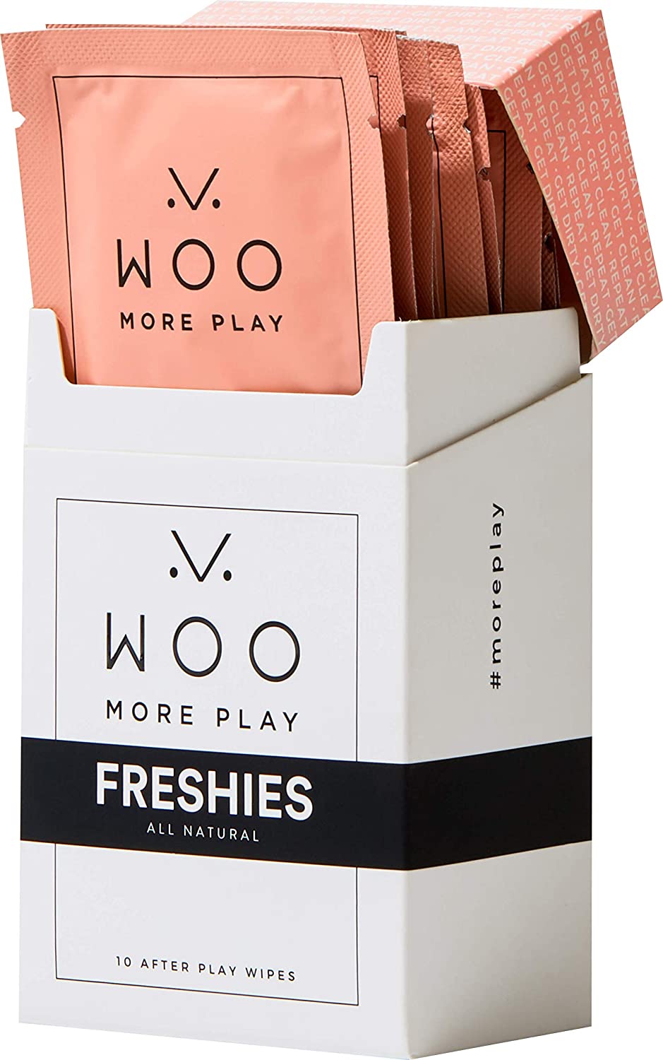 Woo More Play Freshies- All-Natural Feminine Intimacy Towelette Wipes