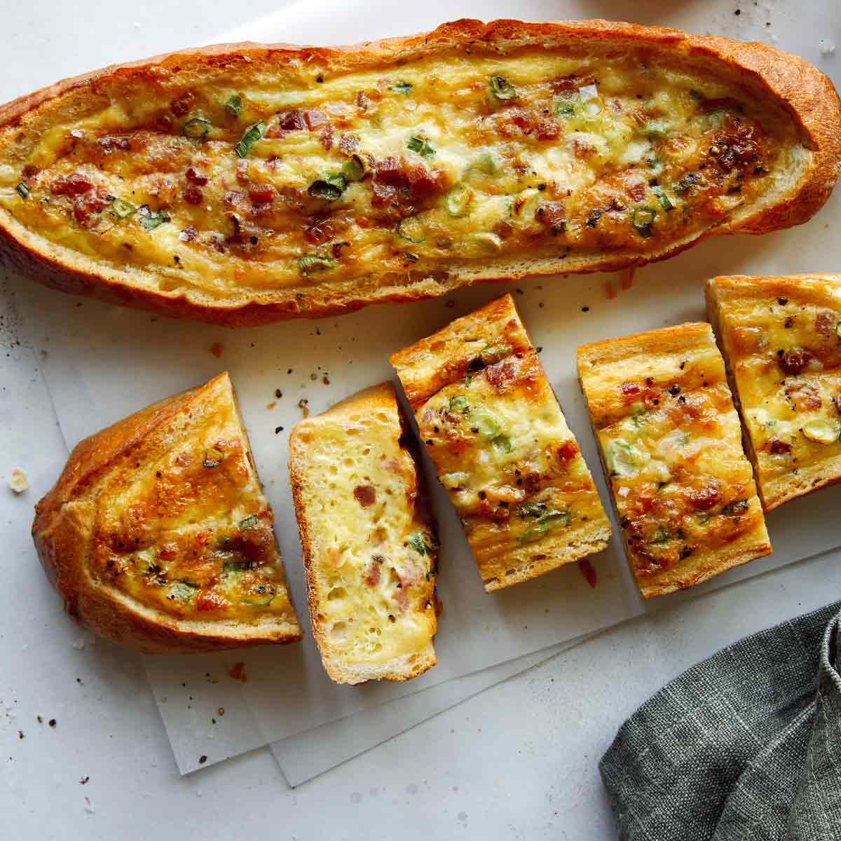 Baked egg boats