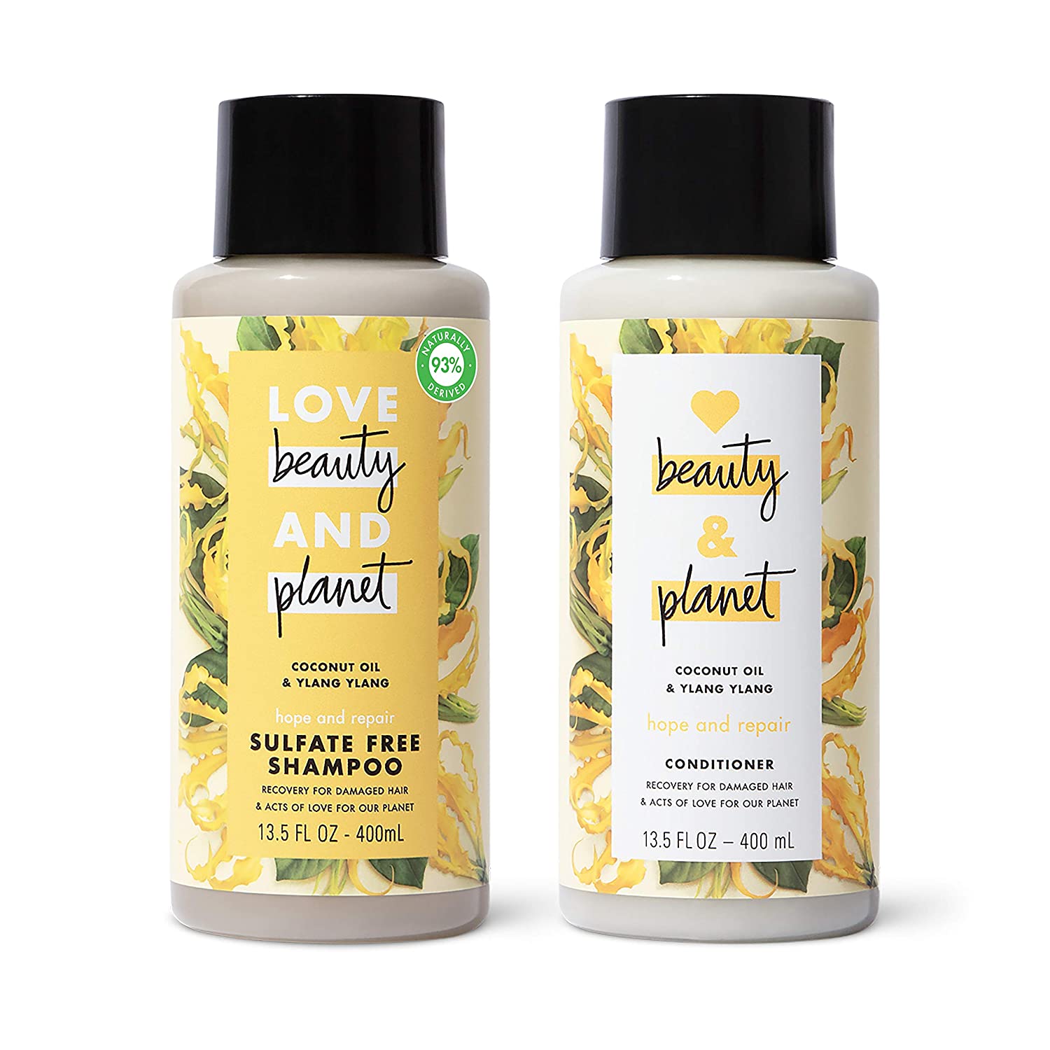 Love Beauty and Planet hope and repair Shampoo and conditioner 