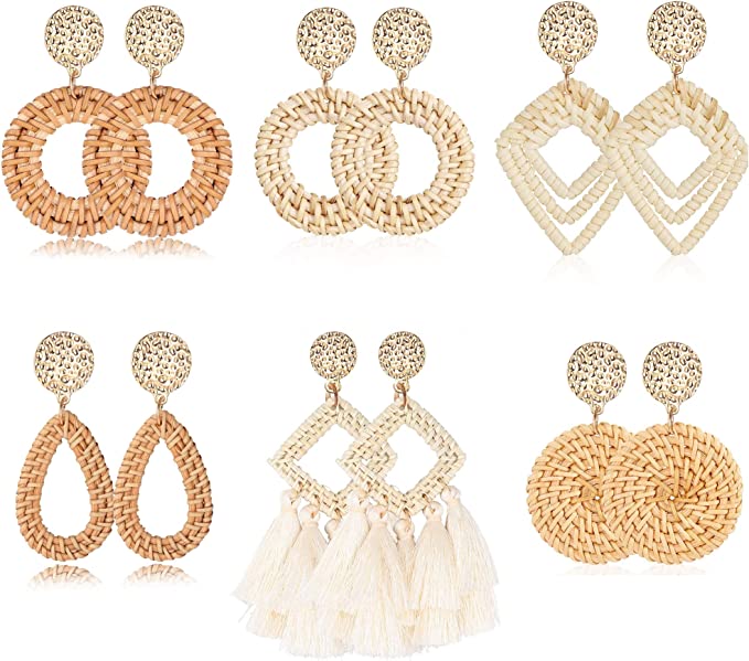 Rattan Earring