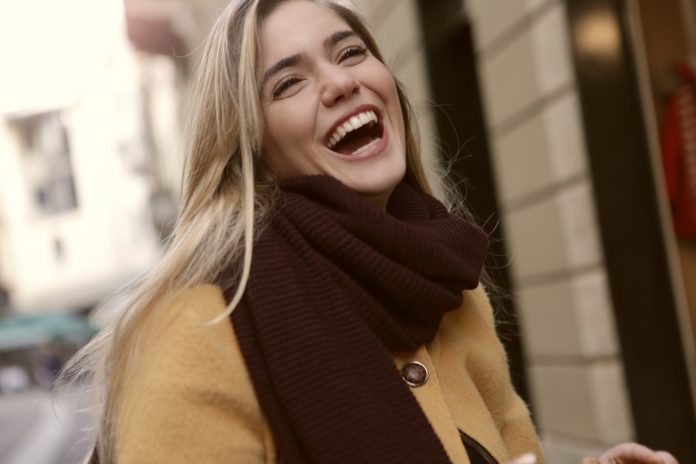 Woman laugh
