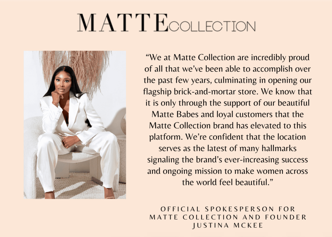 Justina McKee, Founder of Matte Collection