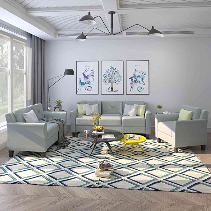 Tulib 3 Piece Living Room Sofa Set