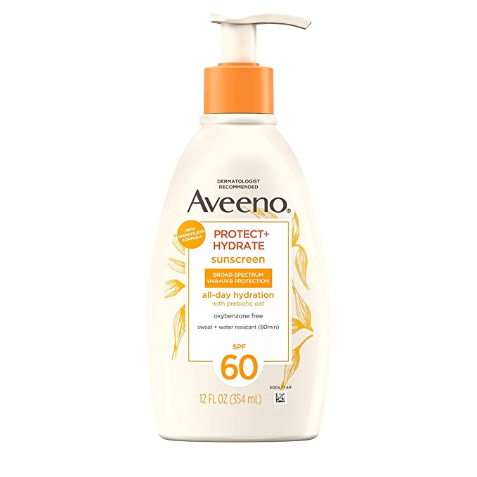Aveeno Protect + Hydrate Moisturizing Body Sunscreen Lotion With Broad Spectrum