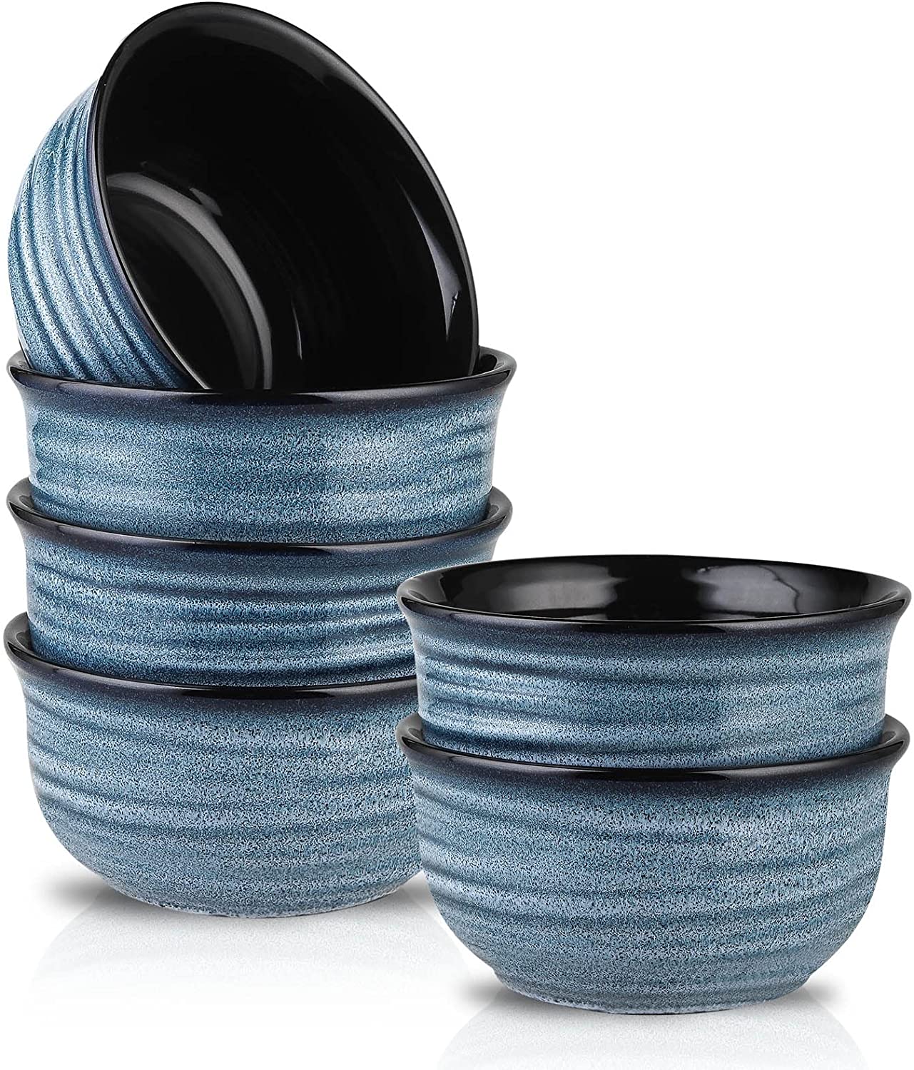 Hasense 20 Ounce Ceramic Soup Bowl Set for Kitchen