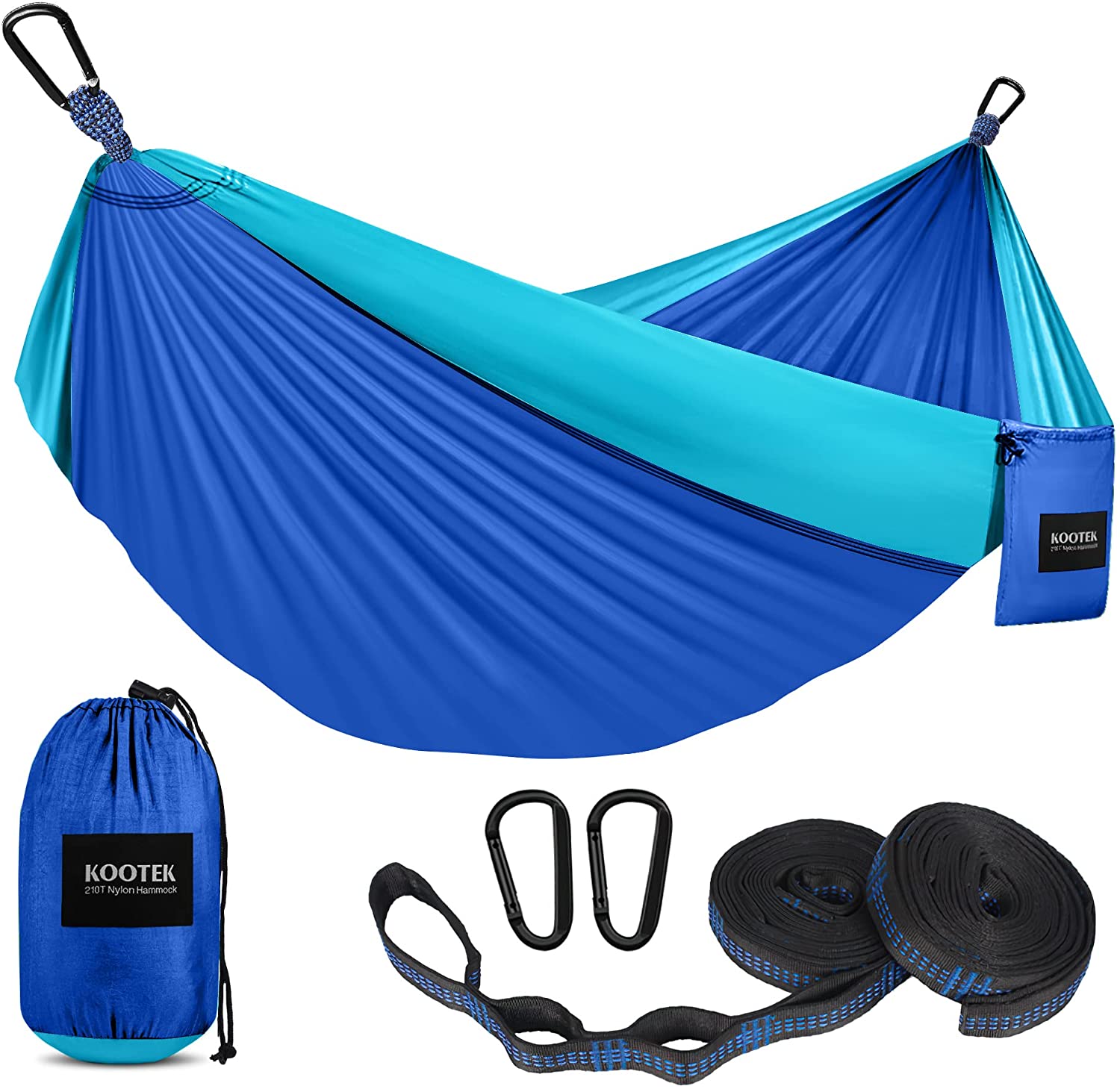 Kootek Camping Hammock Double & Single Portable Hammocks with 2 Tree Straps