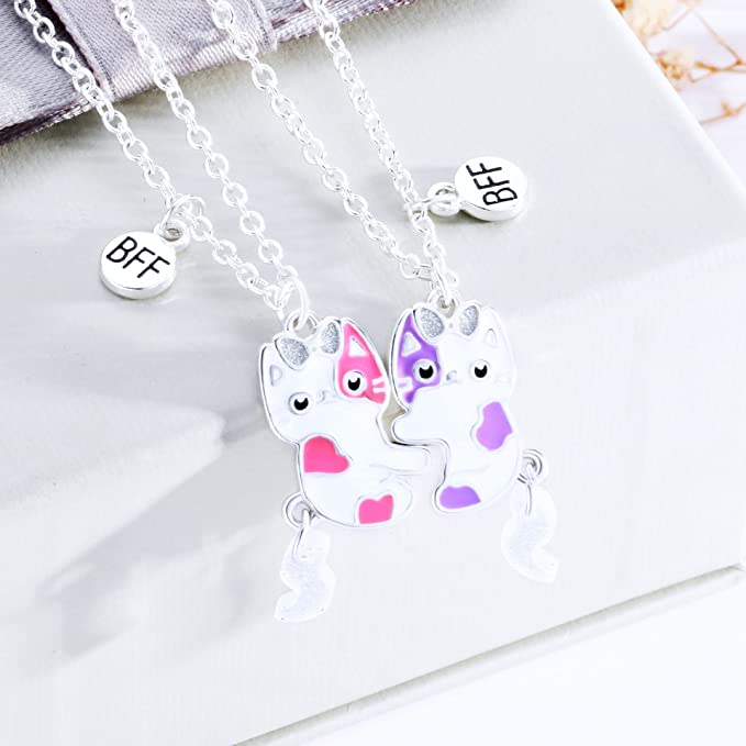 Magnetic Matching Friendship Necklace for 2 Girls