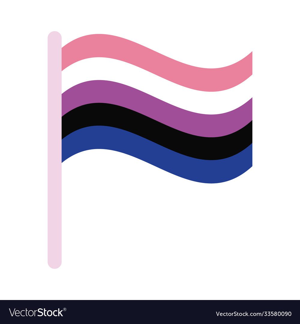 genderfluid pride flag of sexual orientation multy style icon
