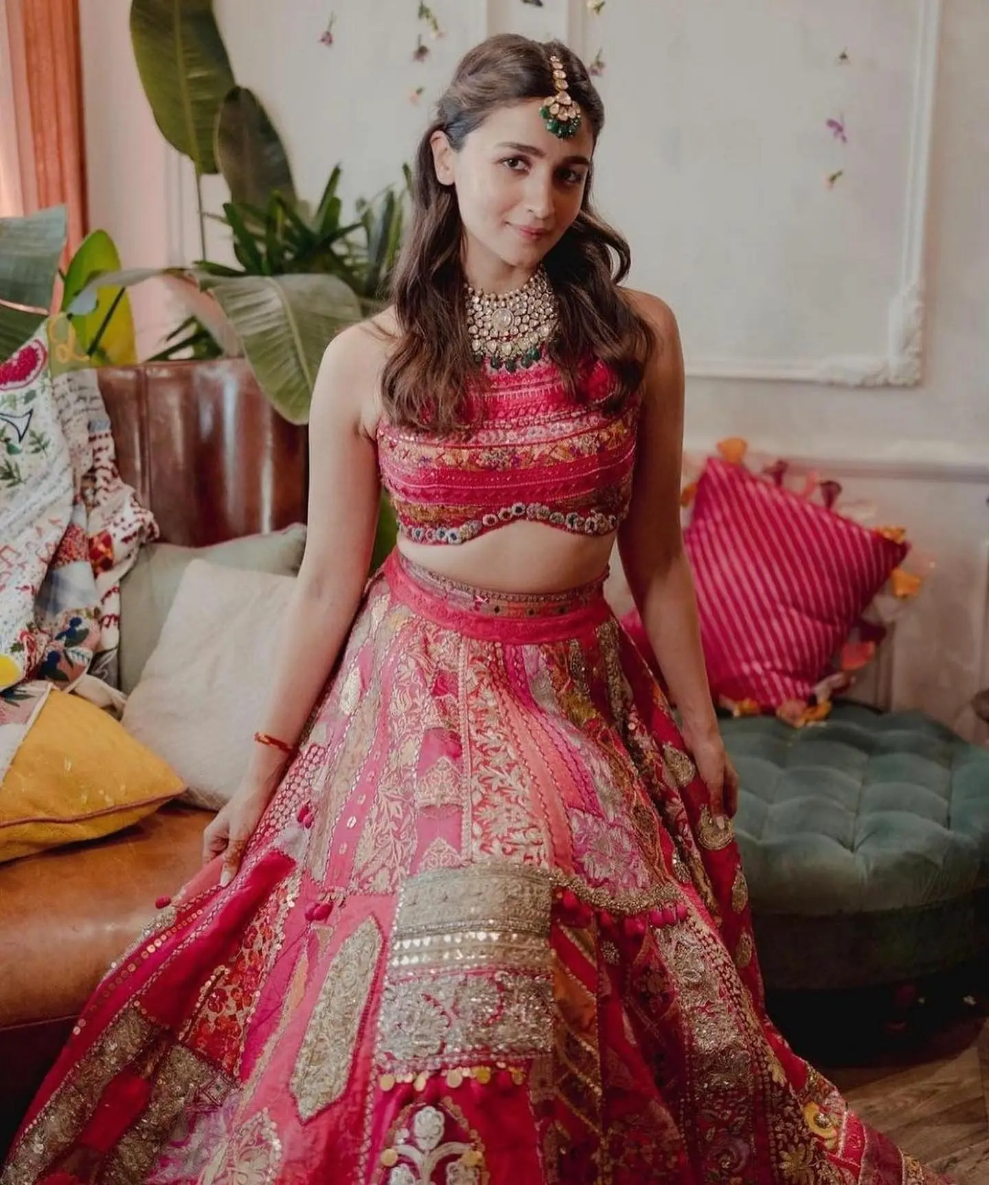 Crop Top Lehengas For Brides – Morning Lazziness