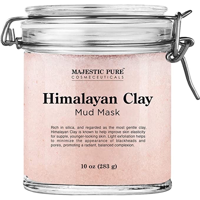 Himalayan Clay Mud Mask for Face and Body by Majestic Pure