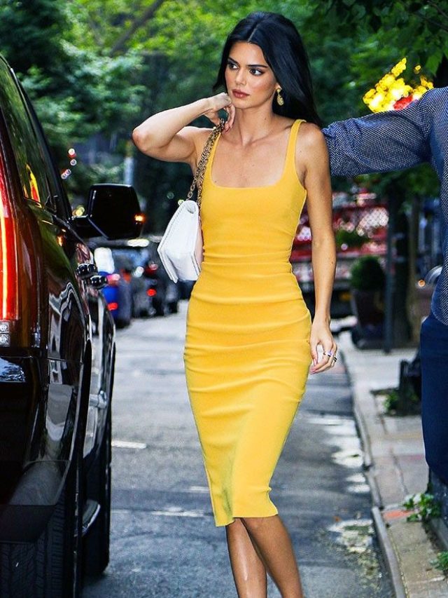 Kendall Jenner Steal Worthy Bodycon Dress – Morning Lazziness
