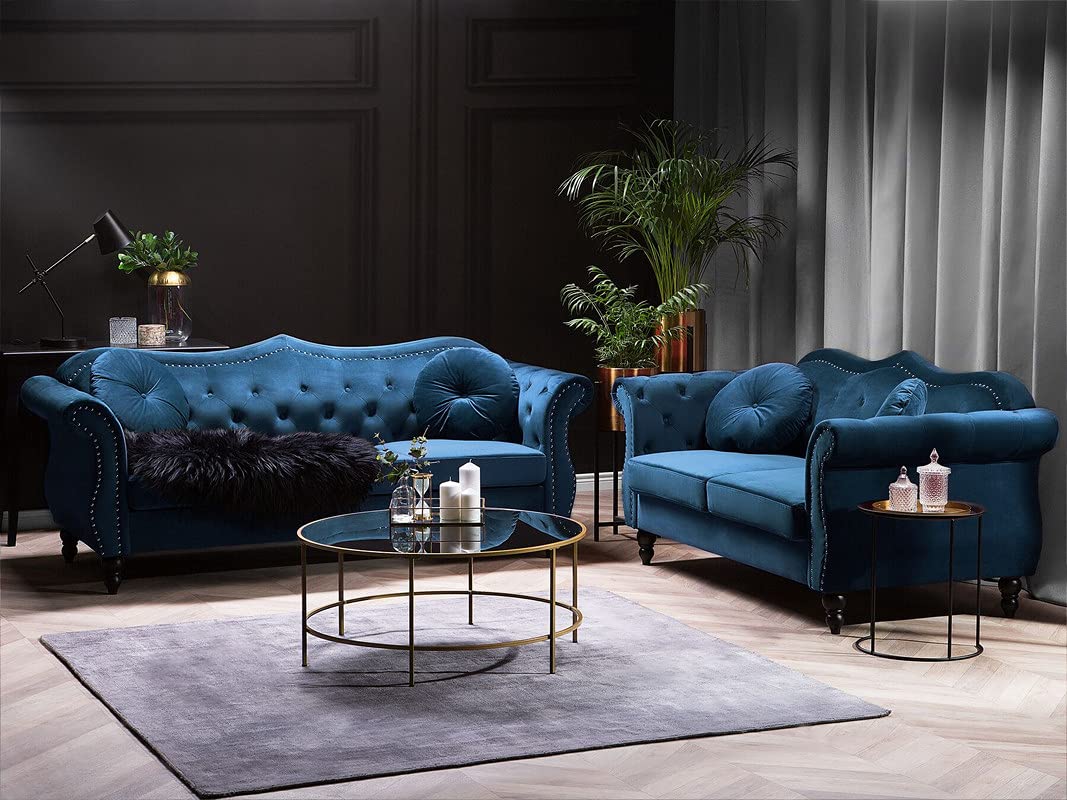 velvet chesterfield sofa living room