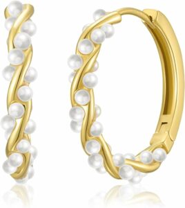 SWEETV Pearl Earrings for Women